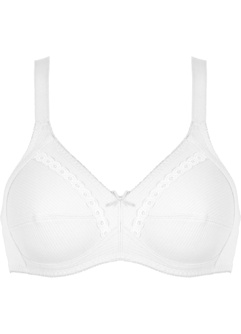 Naturana 100% Cotton Soft Rib Jersey Bra